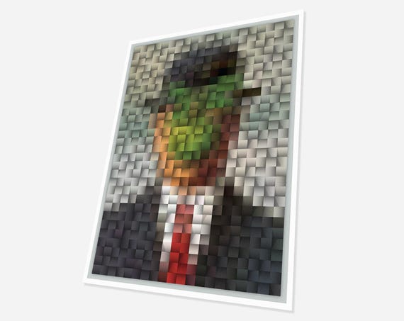 The Son of Man Mosaic Art Print, Rene Magritte Surrealism Poster