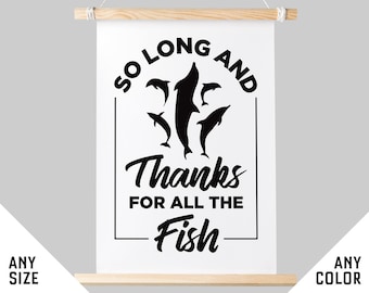 Póster de la Guía del autoestopista galáctico - Hasta luego y gracias por todos los peces