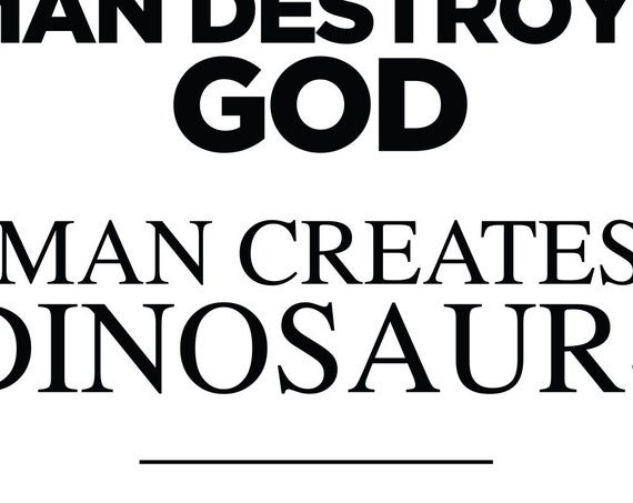 Jurassic Park Citation Dinosaures Manger Lhomme La Femme Etsy Canada