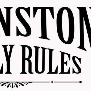 Family Rules sign Custom wall art, print, house rules, new house gift, present, kitchen, hallway, living room, personalised, personalized image 7