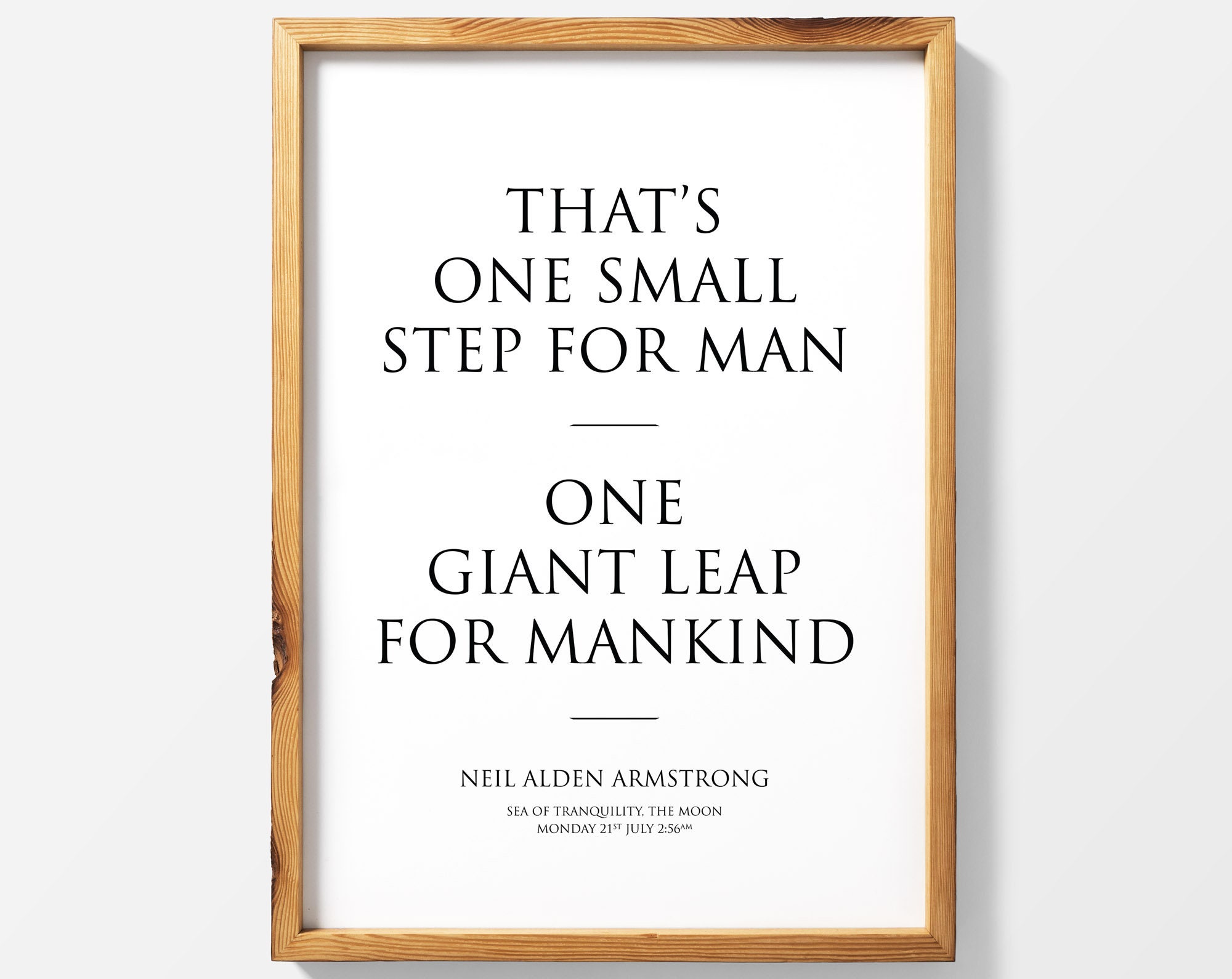 Neil Armstrong Print: Apollo 11 Poster NASA Sea of - Etsy