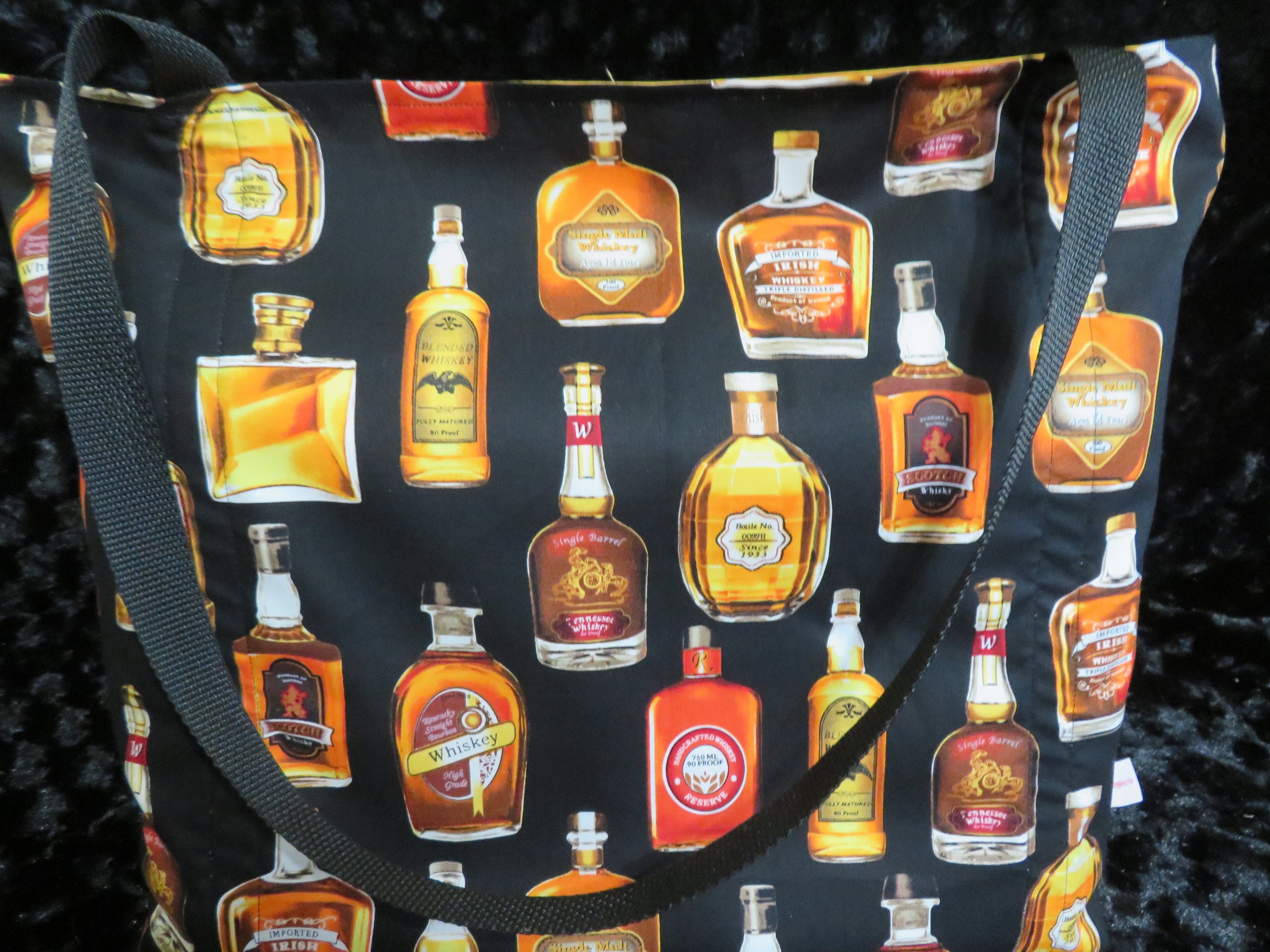 Whiskey Bottles reusable Farmers Market / Grocery / Shopping Etsy UK