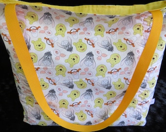 Winnie The Pooh Reusable Farmers Market / Grocery / Shopping Bag / Tote