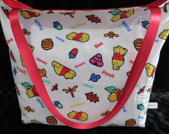 Winnie The Pooh Reusable Farmers Market / Grocery / Shopping Bag / Tote