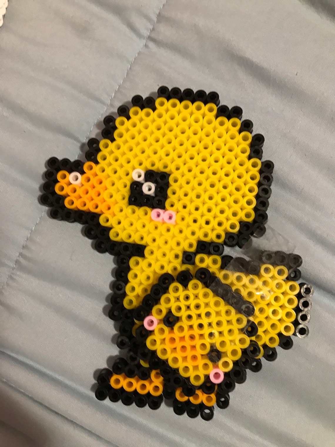 Perler Bead Duck and Charm Etsy