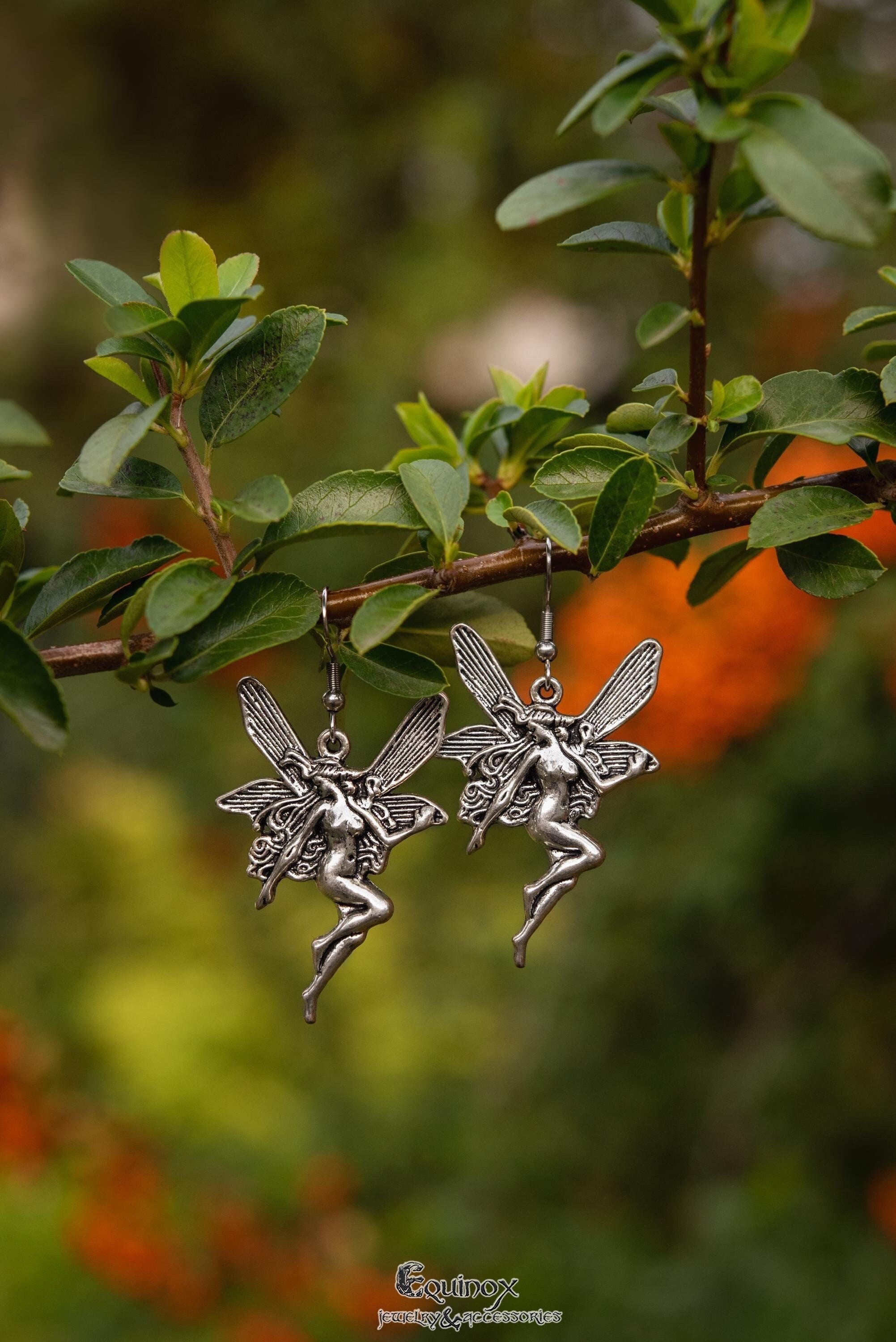 Fairy jewelry, Fae jewelry, Fairycore, Pixie Earrings, Boho Fairy Accessories, Statement earrings