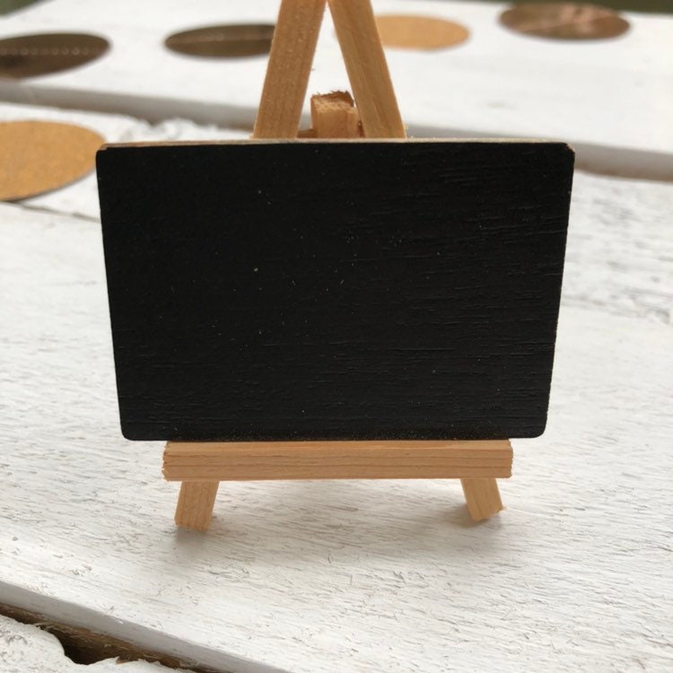 Wooden Mini Chalkboard for Kids Writing Painting Recording Standing  Blackboard Message Board