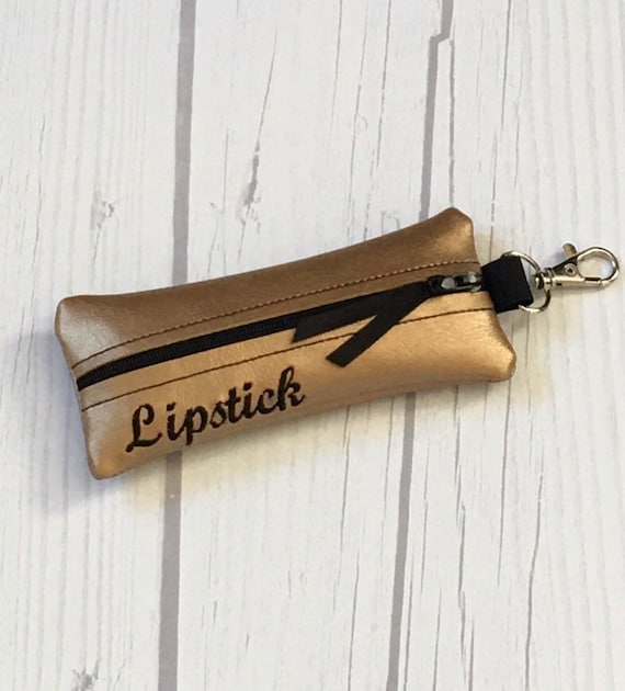 Lipstick Bag Keychain, Zipper Pouch Keychain