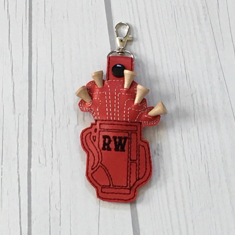 Personalized Golf Tee Holder, Keychain , key fob, golfer gift, Christmas gift, , Personalized golf ter holder