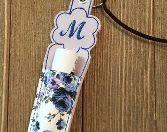 LIP BALM HOLDER, Chapstick Holder, key chain, personalized key chain, Lanyard