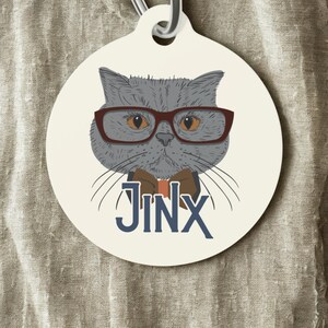 Four Eyes Tag | Personalized Pet Tag | Pine Barren Paws