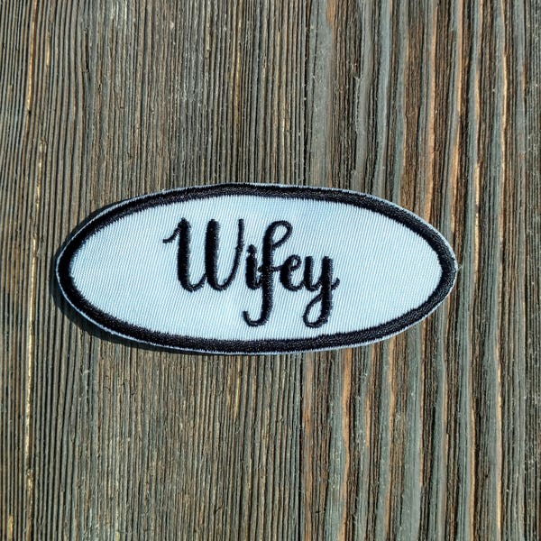 Wifey Patch, Hubby Wifey Shirts, Hubby Wifey Hats, Wedding Gift, Bride and Groom Patch