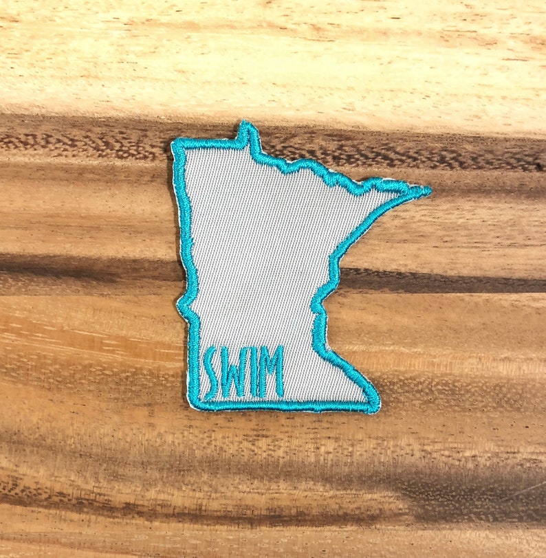 Swimming Patch-Minnesota Swim Patch-State Swimming Patch-Patch-Custom Patch