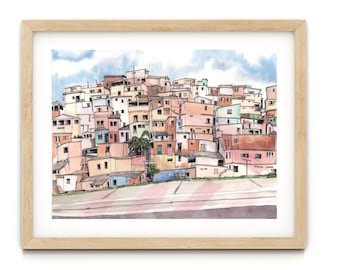 Rio de Janiero Favela, Brazil Wall Art