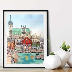 Cobh, Ireland Watercolor Fine Art Print