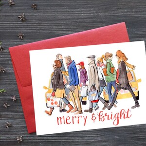 Cartes de Noël imprimables, téléchargement instantané de vacances vierges à l’intérieur de la carte de vœux