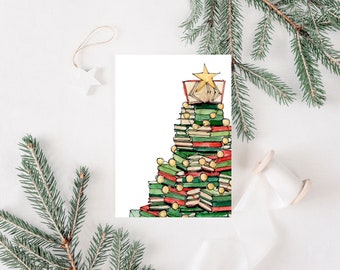 印刷可能なホリデー カード、クリスマスの空白のグリーティング カードをすぐにダウンロード