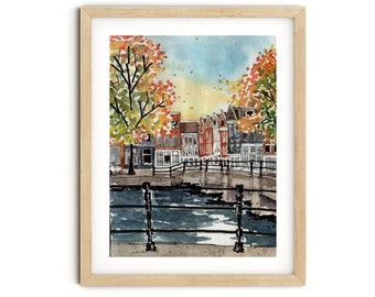 Amsterdam Fall Decor Fine Art Print