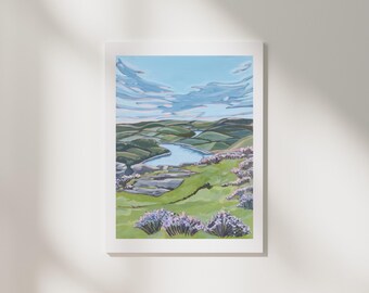 England Fields Fine Art Print Home Decor