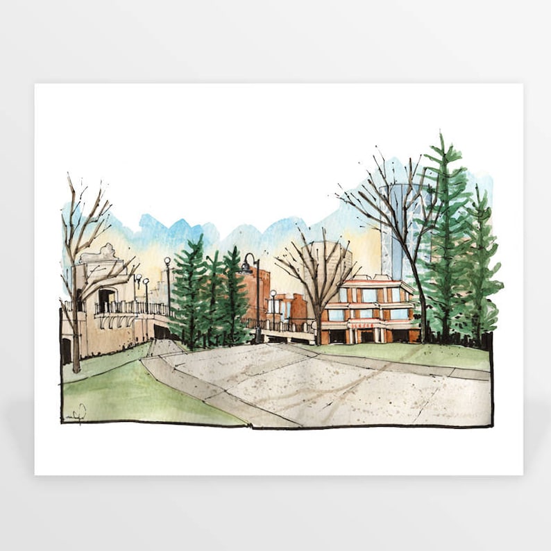 Calgary Skyline Gallery Wall Calgary Alberta Art YYC Office Etsy