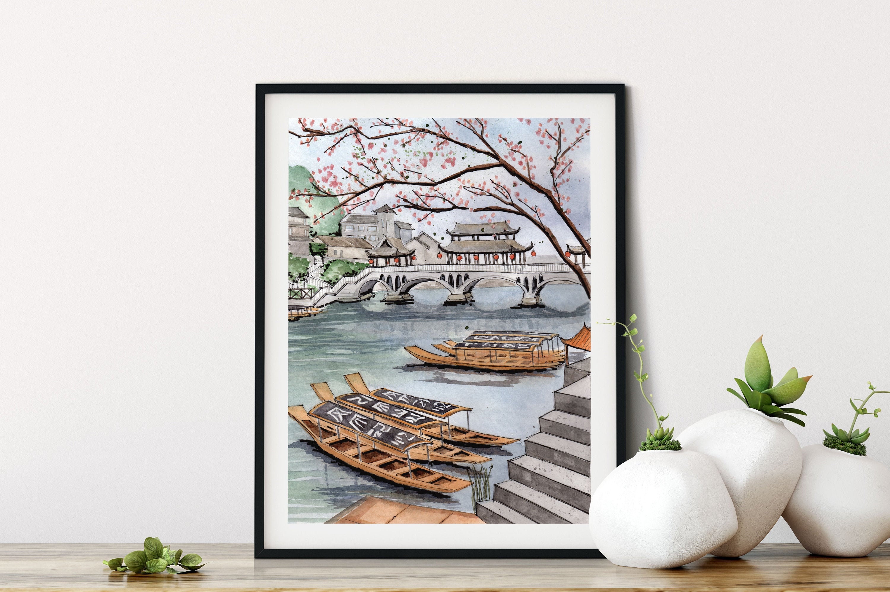 Vintage Speed Boat Tapestry Wall Art