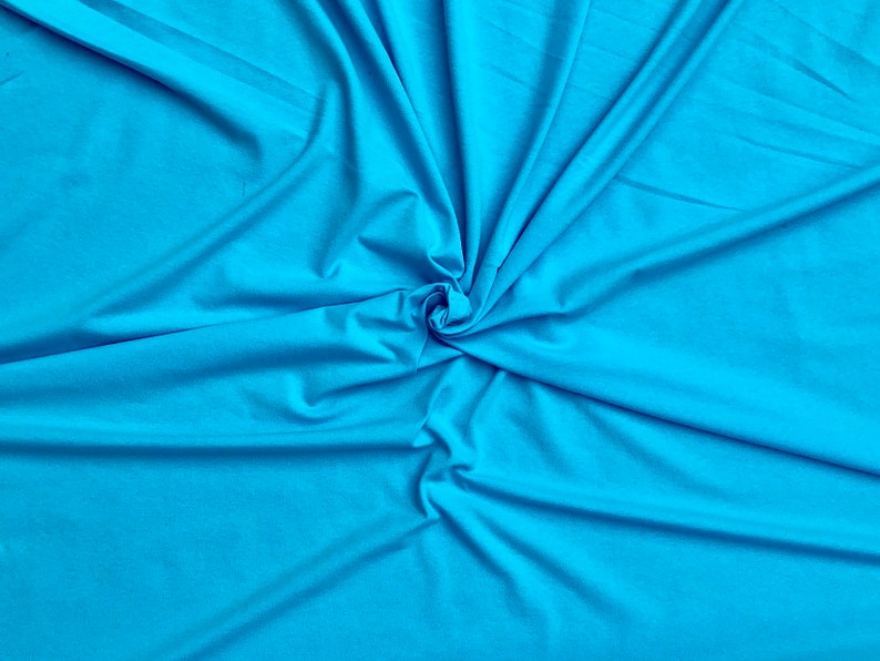 Sky Blue Stretchy Jersey Knit Stretchy Jersey Knit Fabric Etsy