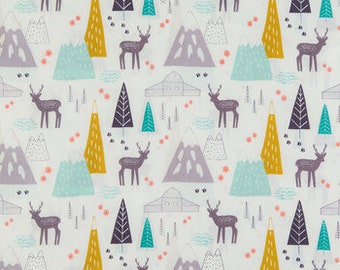 Lost Valley Apparel Fabric, Woodland Cotton Apparel Fabric, Easter quilting floral cotton, apparel fabric, 100% cotton fabric,