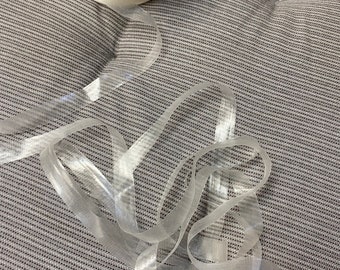 IN STOCK 3/8 of inch clear elastic, semitransparent clear elastic, swimwear notions, swim elastic, skinny elastic, clear stretchy  elastic