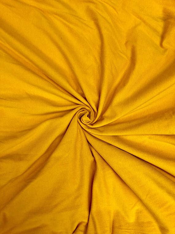 Mustard knit 10oz medium weight knit, 95/5% Cotton/Lycra jersey knit stretch fabric, sewing jersey knit, 60" wide, sold by the yard