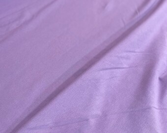 Lavender stretchy knit 12 Ounce 95 Cotton 5% Lycra jersey knit stretch fabric, sewing jersey knit, 59-60" wide, sold by the yard