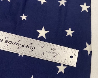 Blue white star double brushed polyester stretchy knit fabric / American flag stretchy knit fabric/ blue white stars