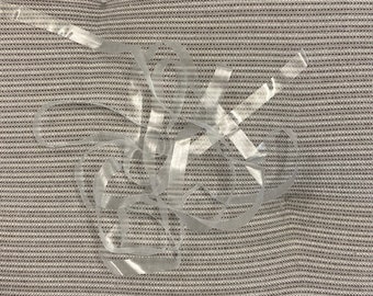 Swimwear 1/4 inch clear elastic, semi transparent elastic, notions, swim clear elastic, skinny elastic,  elastic, lingerie elastic,