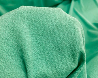 Green mint Liverpool Textured, Mint Liverpool Knit, Liverpool Crepe Knit Fabric, Green mint Stretchy Knit Liverpool