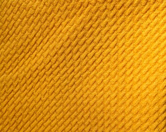 Liverpool mustard bullet Textured Stretchy knit, solid mustard bullet Liverpool Knit, Liverpool Crepe Knit Fabric, Stretch Knit Fabric by