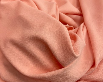 Blush Textured Solid Liverpool Knit, Liverpool Crepe Knit Fabric,  Light pink Stretch Knit Fabric by the yard, Apparel Fabric
