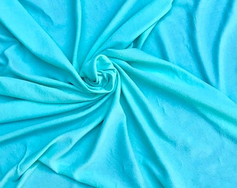 Mint Liverpool Textured Stretchy knit , Solid mint Knit, Liverpool Crepe Knit Fabric, mint Stretch Knit Fabric by the yard