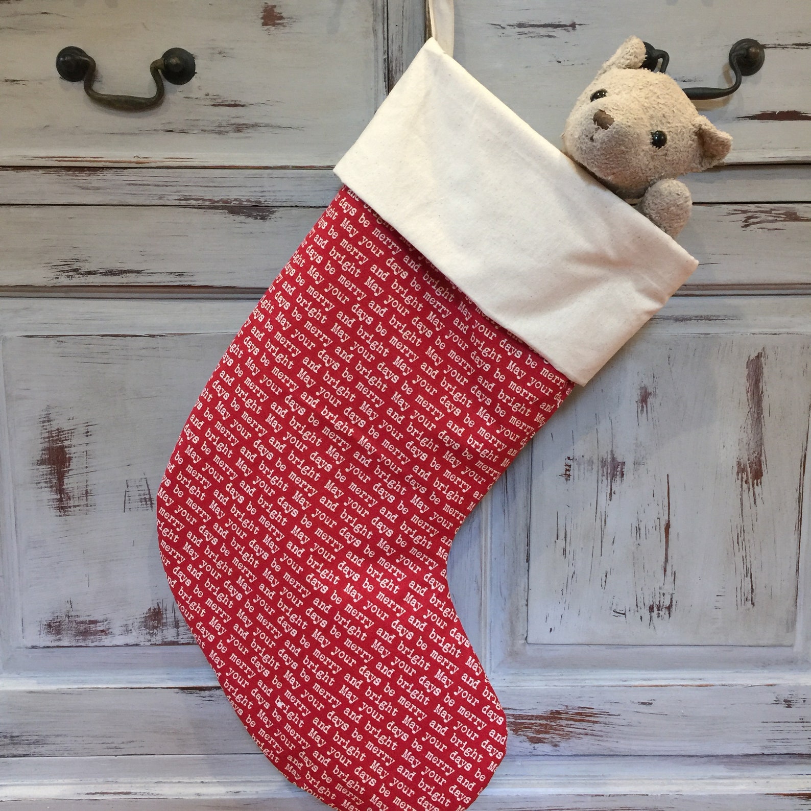 PLAIN Christmas Stockings Ready Made Stockings Christmas Etsy
