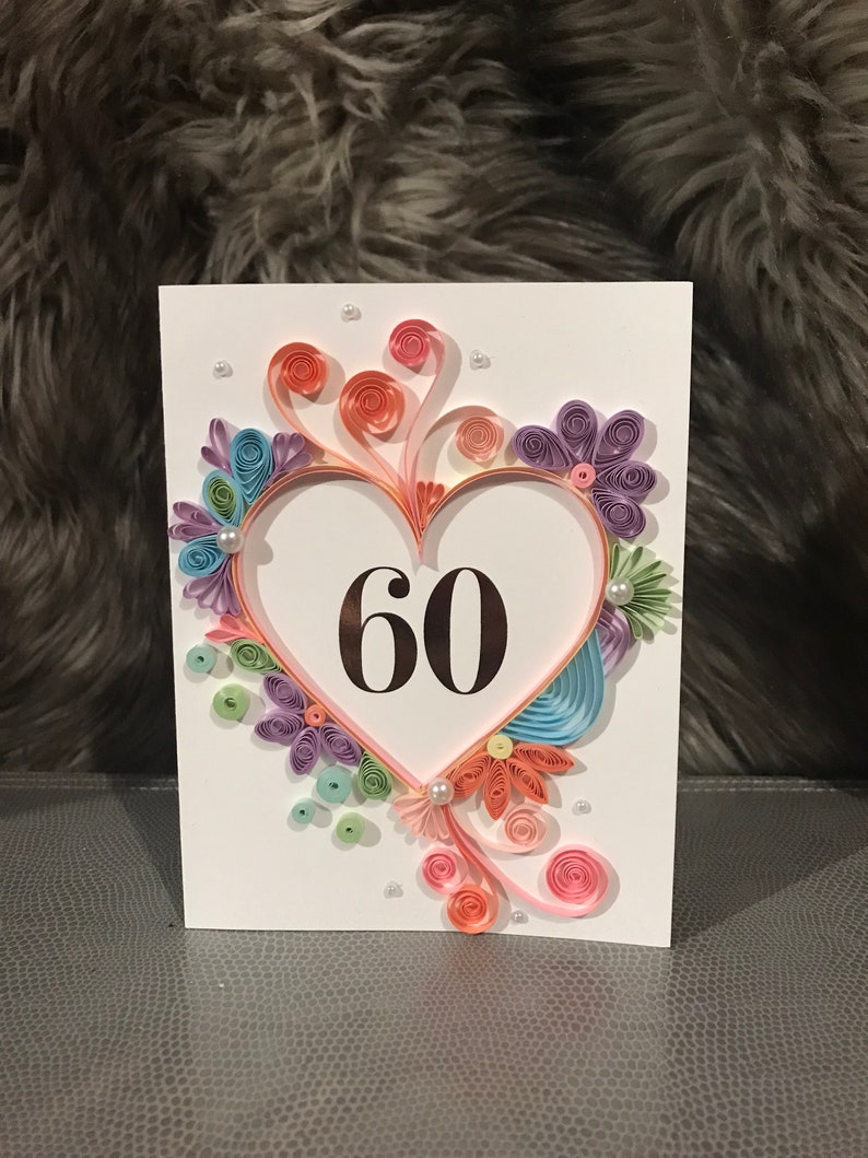Anniversary Quilling Card Birthday Quilling Card Heart Etsy