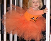 Pumpkin costume, Pumpkin Tutu, Jack O Lantern Tutu, Halloween tutu dress, Trick or Treat Costume, Haloween costume