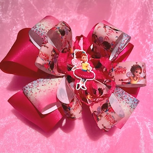 Fancy Nancy Hair bow, Fancy Nancy Hair Clip,Fancy Nancy Bow,  Disney inspired Fancy Nancy Hair bow, Party Hair bow,