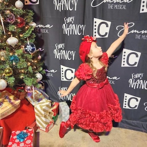 Girls&#39; Sparkly Beret: Fancy Nancy Style, Ribbon Detail