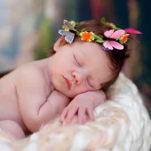 Newborn Photo shoot prop, Butterfly halo, Butterfly crown, Newborn crown, Newborn gift, Baby Shower gift
