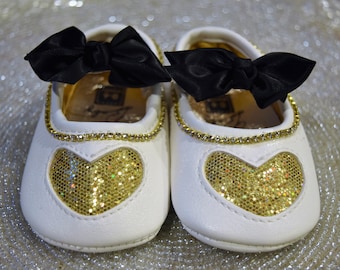 Baby Shoes, Baby Girl Shoes,Baby Girl Mary Janes, Crib Shoes,Flower Girl, Pre Walkers, Baby Soft Shoes, Baby Shower Gift, Holiday Baby Shoes