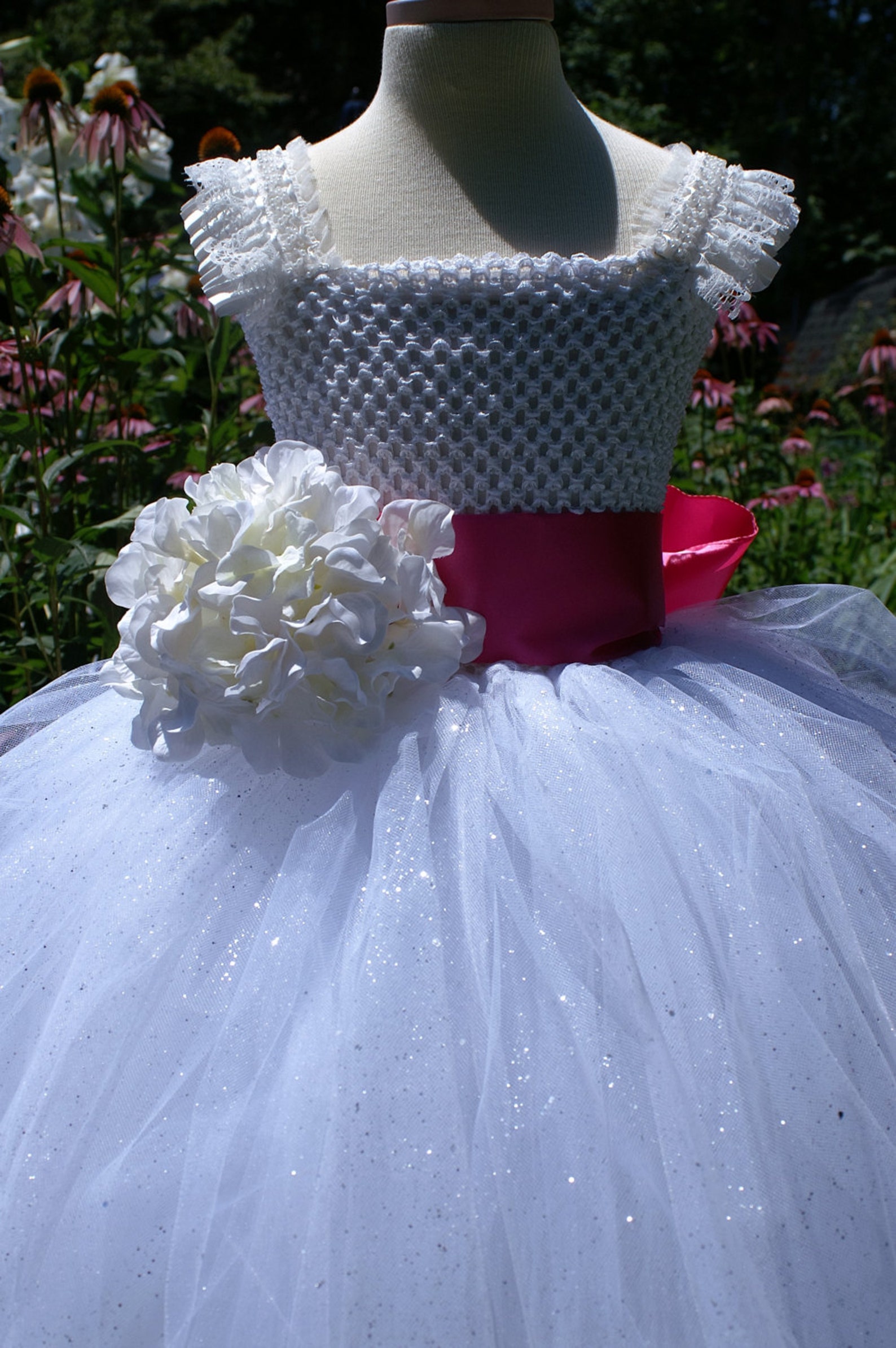 Girls Birthday Princess Dress Flower Girl Wedding Cake Dress