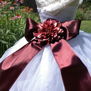 Flower girl dress, Flower girl tutu dress, Autumn Flower girl, Birthday tutu dress, Special occasion dress, Photo Shoot dress
