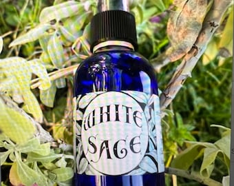 White Sage Hydrosol (Salvia apiana) Wildcrafted Herbal Spray