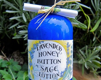Lavender & Honey Button Sage Lotion (Salvia mellifora)