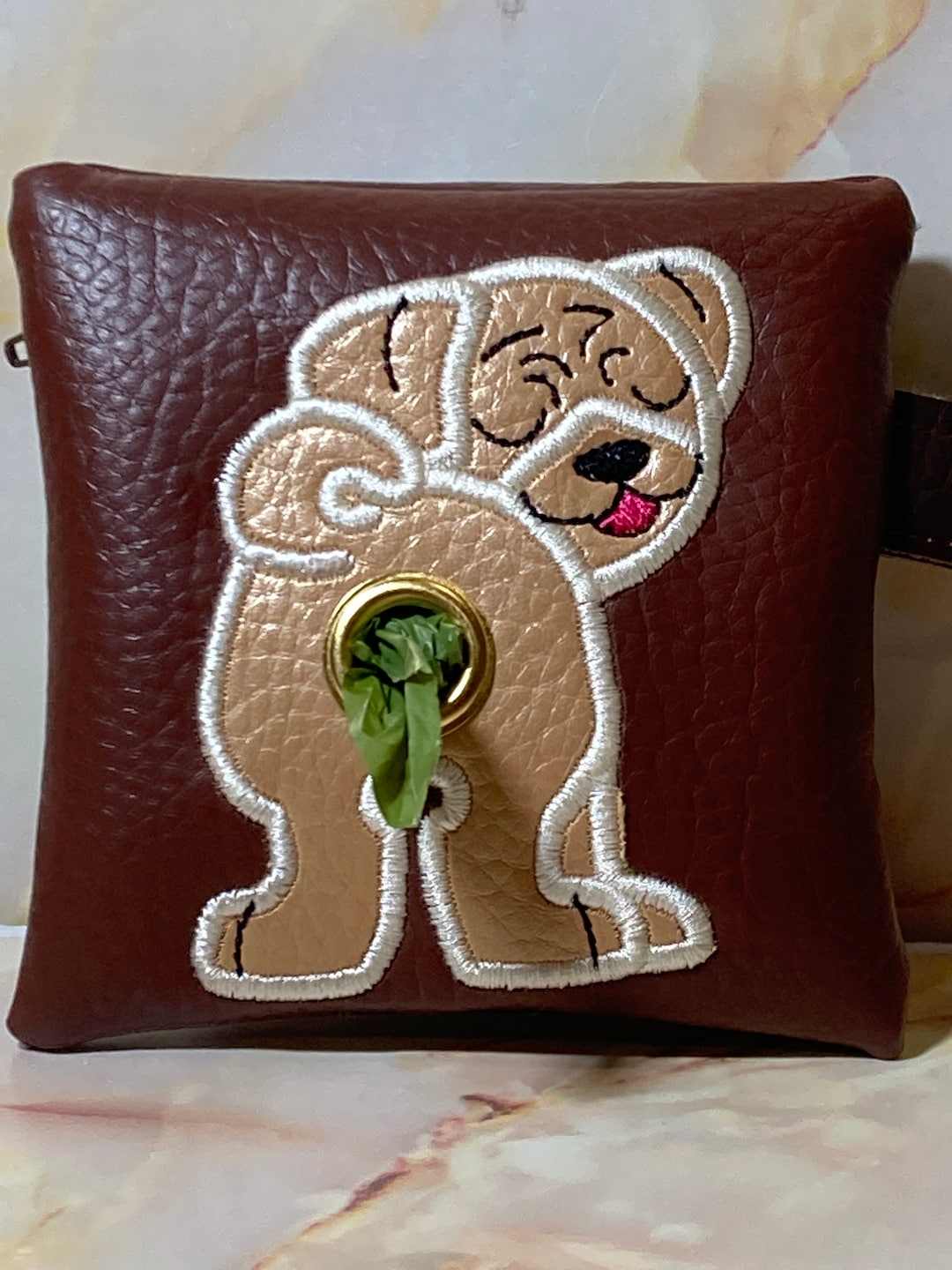 Pug Dog Poop Bag Holder Dog Waste Bag Holder Dog Poop Bag Etsy