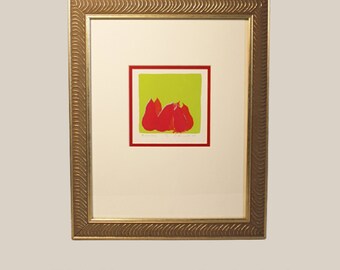 Vintage CANDACE PRIMACK Original Framed Print Oregon Artist