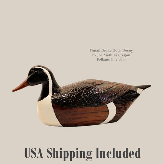 Pintail Drake Duck Decoy by Joe Mathias Oregon